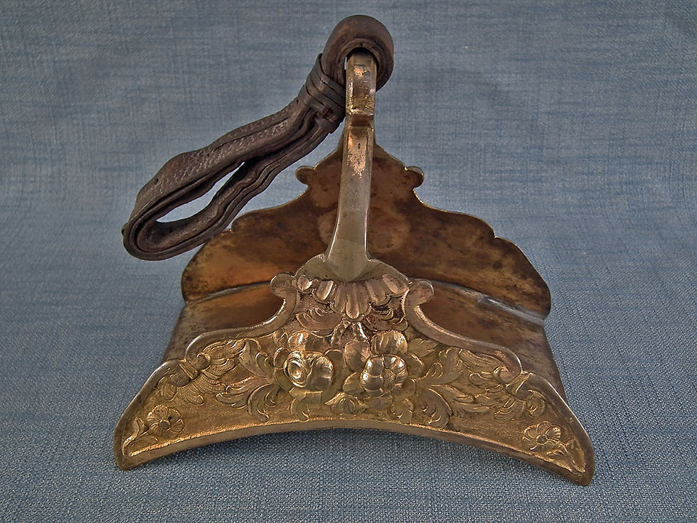 Thumbnail: Antique 17th -18th Century Turkish Ottoman Gold Gilt  Tombak Islamic Stirrup