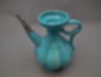 Thumbnail: Antique 17th century Islamic Silver Mounted Safavid Turquoise Fritware Ewer