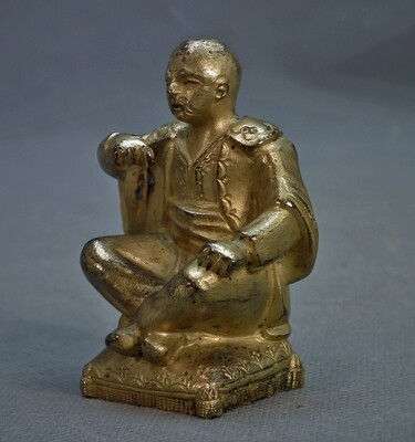 Antique 18th century European Gilt Bronze Figure of Ottoman Turkish Nobleman