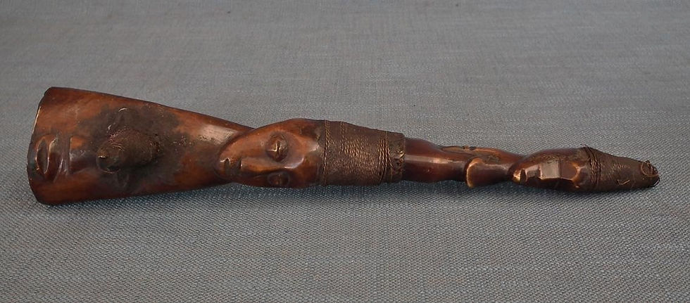 Thumbnail: Antique African Figural Ceremonial Shaman Axe