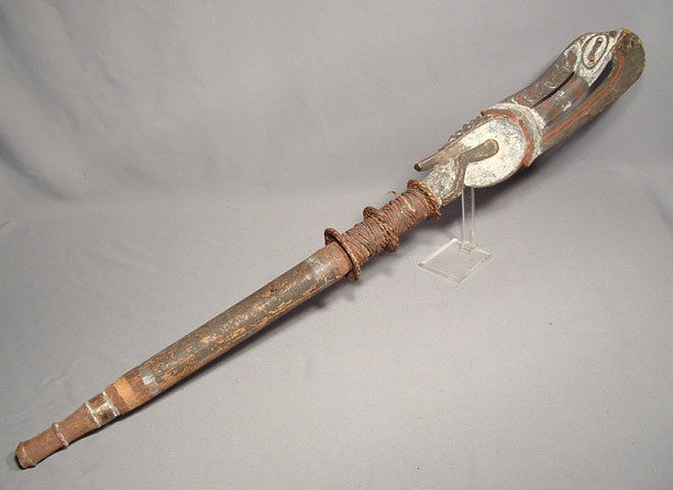 Thumbnail: Antique Tribal Sculpture Papua New Guinea Middle Sepik Oceanic Lime Container