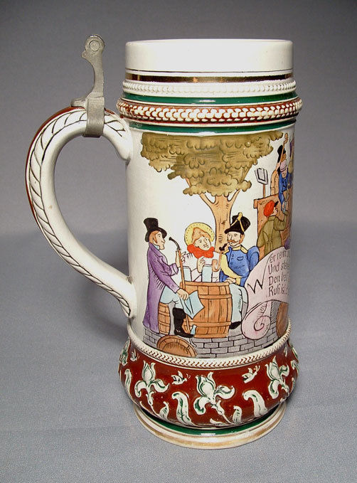 Thumbnail: Antique Beer Stein Matthias Girmscheid 19th century