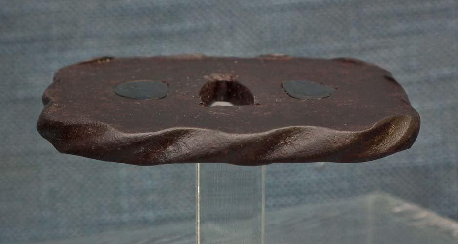Thumbnail: Antique Japanese Samurai Katana Sword Tsuba Signed Nobuie