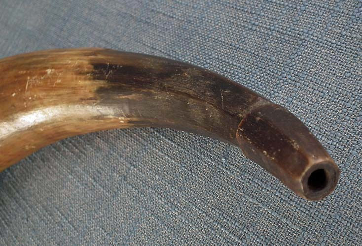 Thumbnail: Antique 18th century American Revolutionary War Rifleman Gun Powder Horn