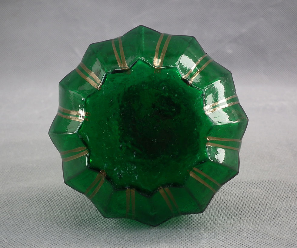Thumbnail: Antique 19th Century Turkish Ottoman Beykoz Glass Hookah Huqqa Narguile Pipe