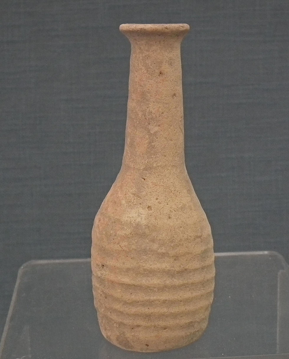 Thumbnail: Ancient Holy Land Pottery Flask Time of Christ 1st century B.C.