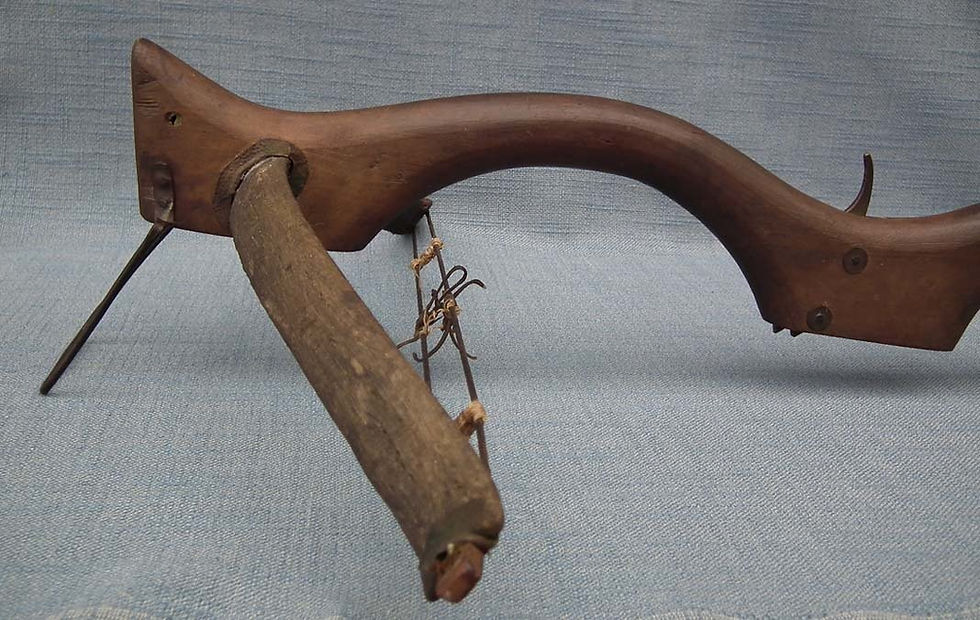 Thumbnail: Antique 19th Century Qing Dynasty Chinese Pellet Crossbow