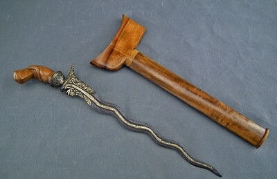 Thumbnail: Antique Indonesian Malaysian Malay Sword Dagger Kris Keris