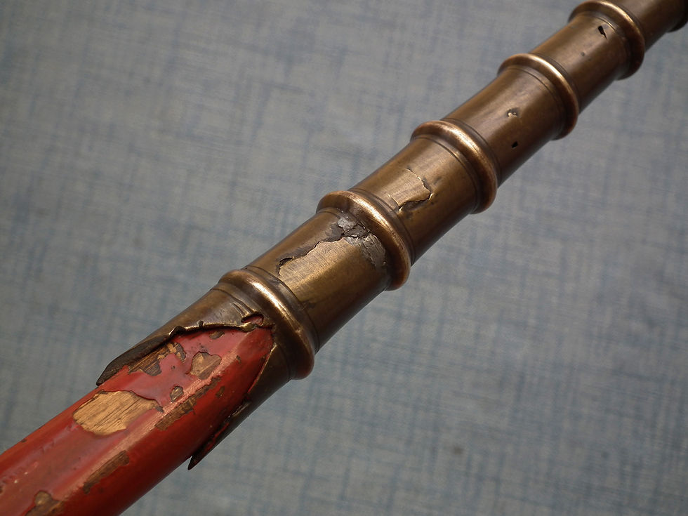 Thumbnail: Antique 18th -19th century Chinese Or Vietnamese Polearm Partisan Spear Lance