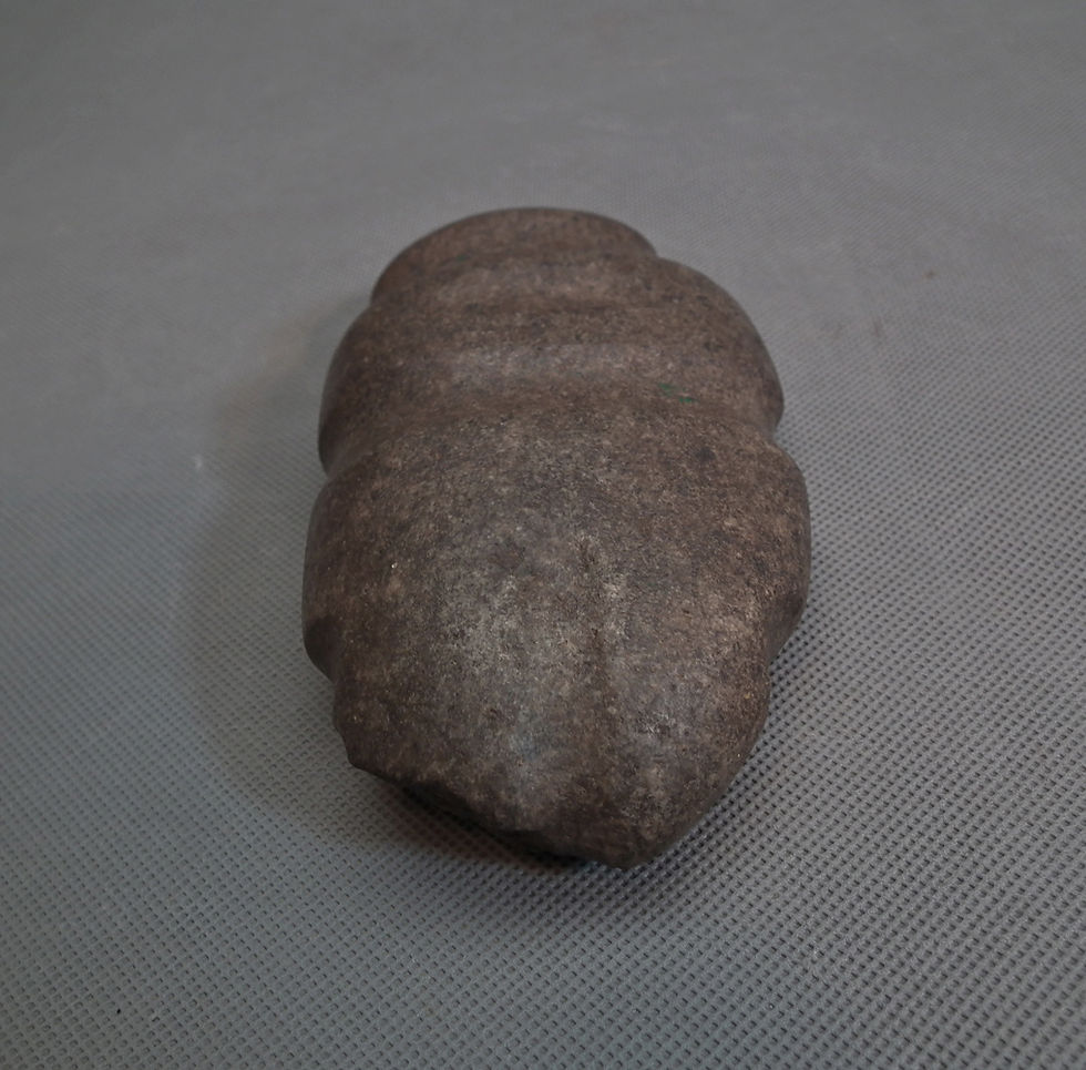 Thumbnail: Ancient Pre-Columbian Guerrero, Mezcala Large Stone Axe God Figure