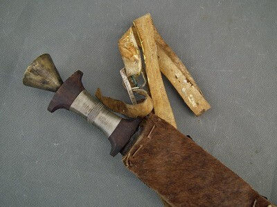 Thumbnail: Antique 19th Century Islamic Ethiopian Somali Gile Short Sword Dagger