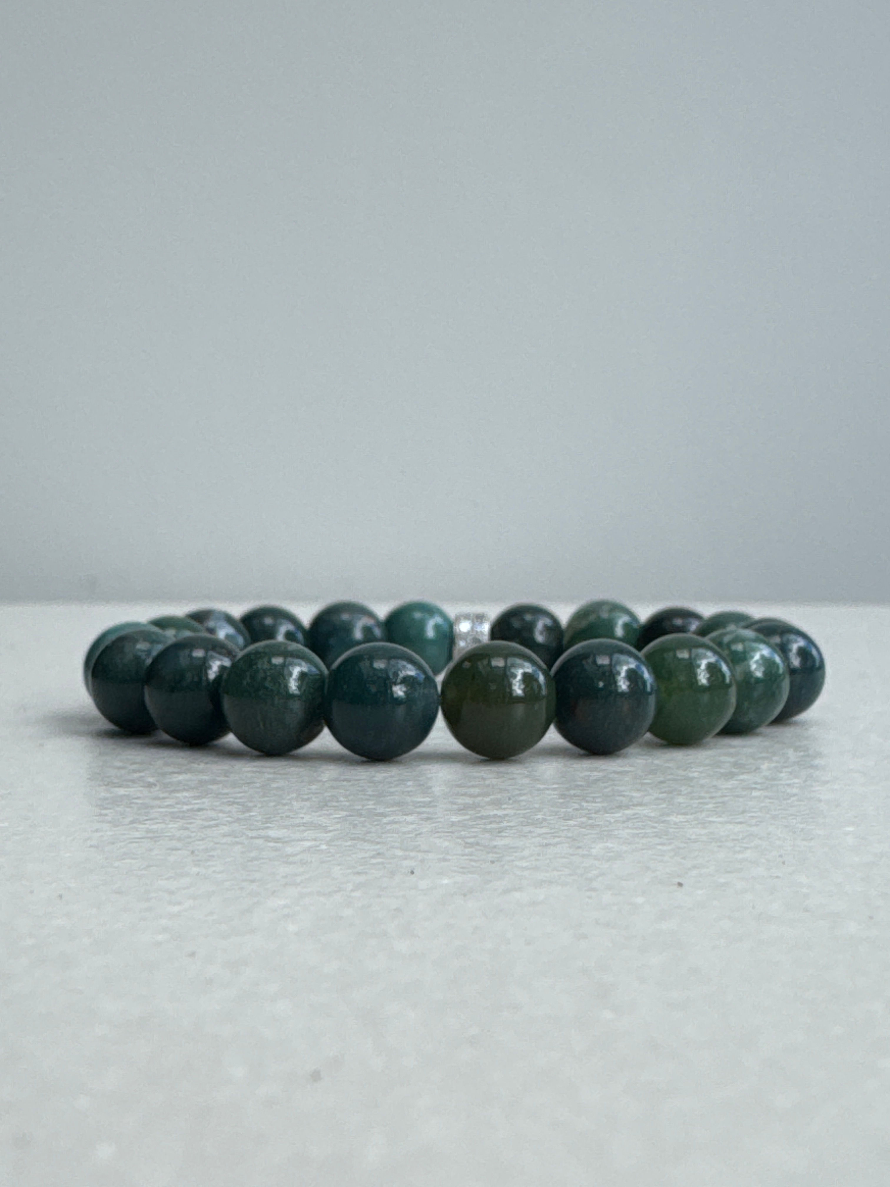 8mm Moss Agate - Stone of Wealth
