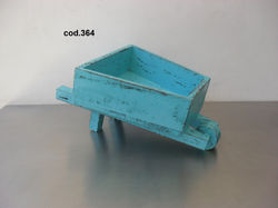 cod.364 carretilla portamaceta chica vintage.