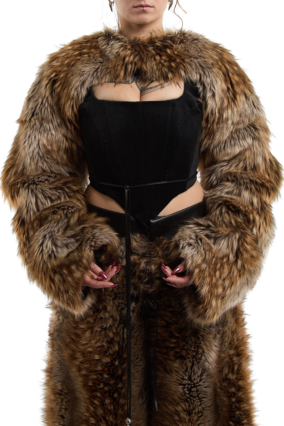 Thumbnail: FERAL FAUX FUR BOLERO