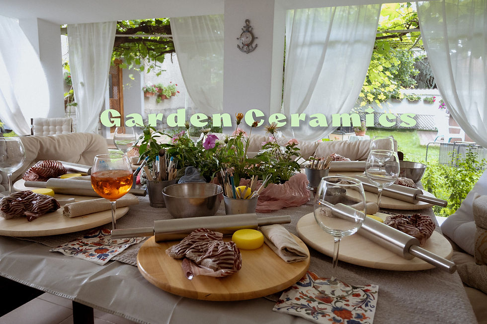 Garden Ceramics Morning 🍵ིྀ🍓☕⋆。˚