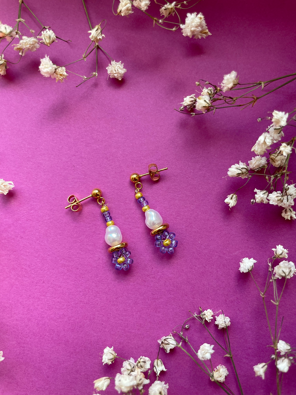 Boucles d'oreilles Opale