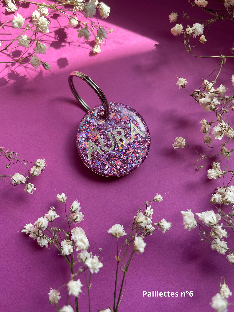 Miniature : Médaillon personnalisé pour chien en résine époxy – Médaille sur mesure