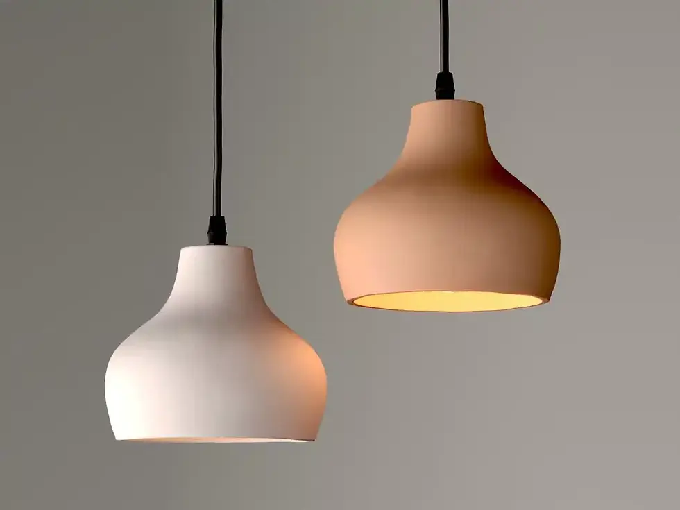Thumbnail: Ceramic Pendant Chandelier Light - Bells