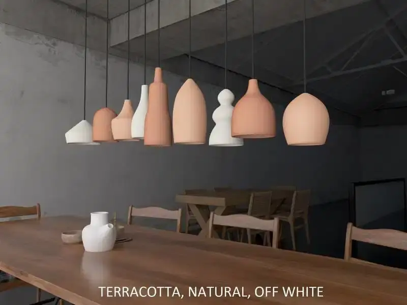 Thumbnail: Ceramic Hanging Small Pendant Light Cluster - Groupie