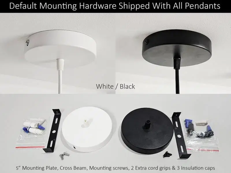 Thumbnail: Ceramic Hanging Pendant Light - Dome