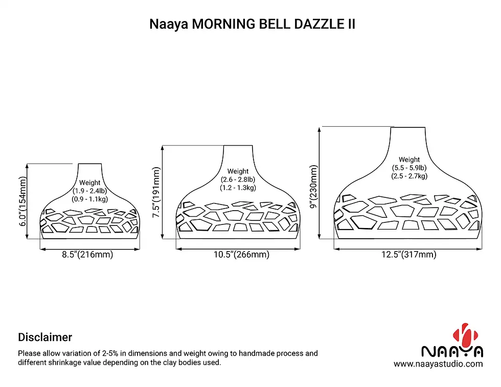 Thumbnail: Ceramic Semi Flush Light - Dazzle2