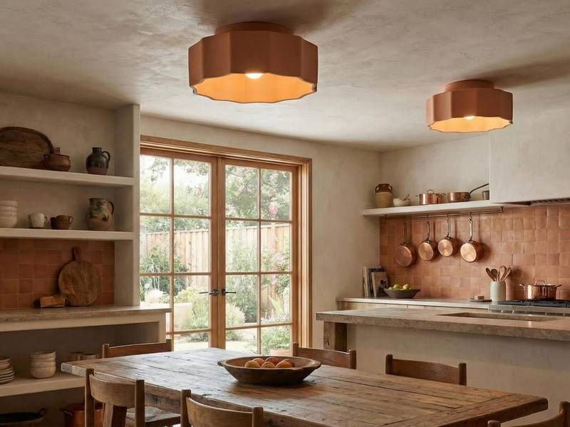 Thumbnail: Ceramic Ceiling Light - Canista Ridges