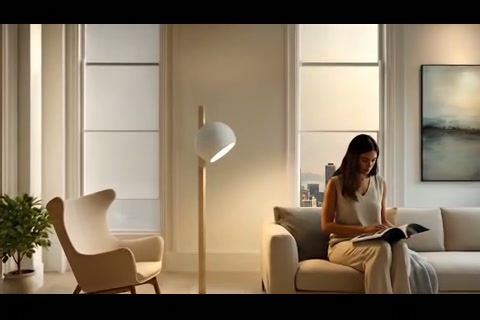 Thumbnail: Ceramic & Wood Floor lamp - Stuck Sphere