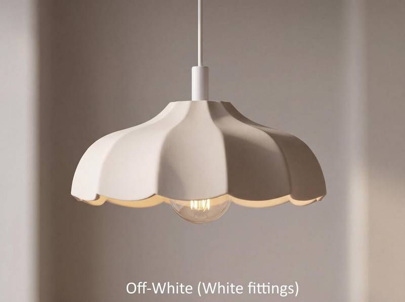 Thumbnail: Ceramic Large Hanging Pendant Light - Dahlia