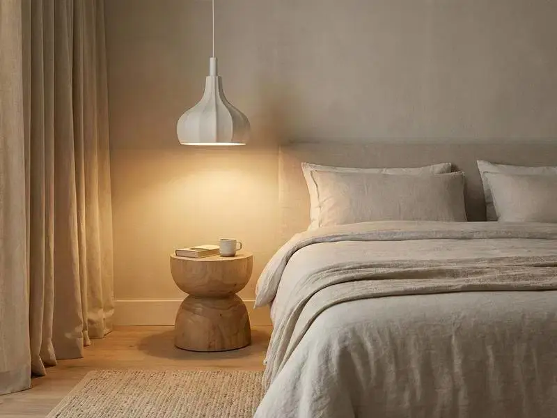 Thumbnail: Ceramic Hanging Pendant Light - Morning Bell Ridges