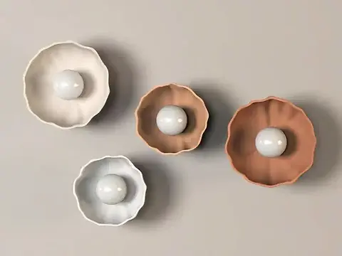 Ceramic Wabi Sabi Wall Light - Poppy2 | Naayastudio