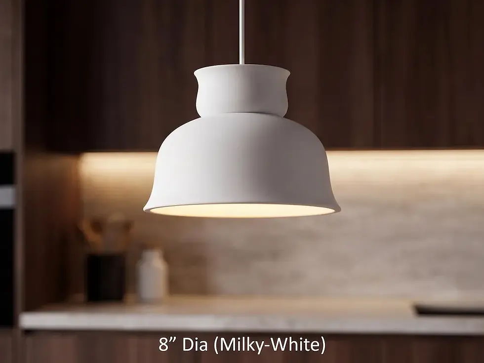 Thumbnail: Ceramic Hanging Pendant Light - Akara