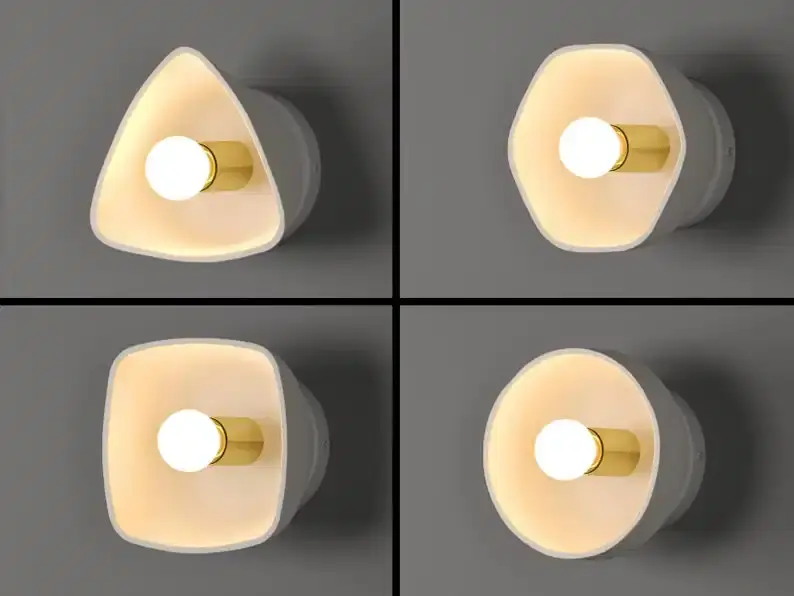 Thumbnail: Ceramic Wall Light - Geometric