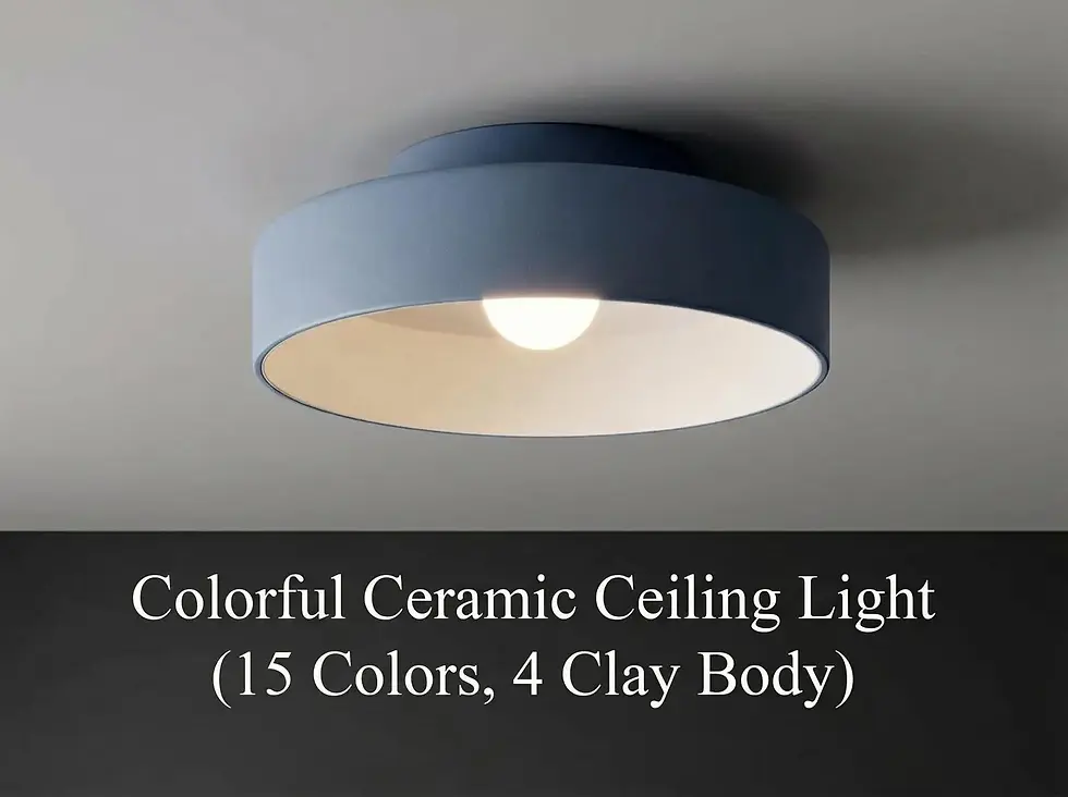 Thumbnail: Ceramic Ceiling Light - Canista Color