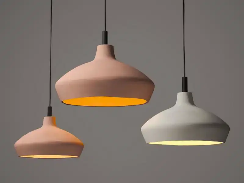 Thumbnail: Ceramic Hanging Pendant Light - Davida