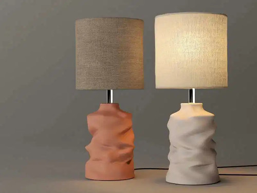 Naaya Crumpled Table Lamp: Enchanting Wabi-Sabi Lighting