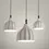 Thumbnail: Ceramic Hanging Pendant Light - Bottleneck Ridges