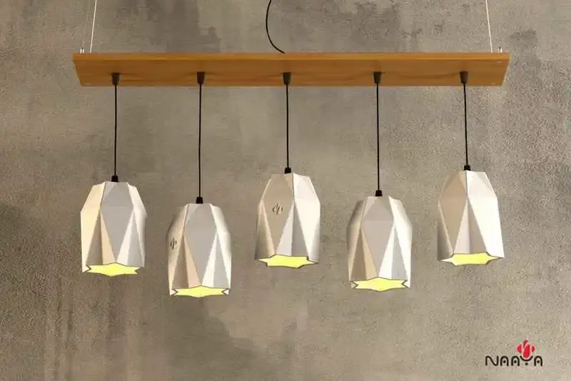 Thumbnail: Ceramic Pendant Chandelier Light - Star