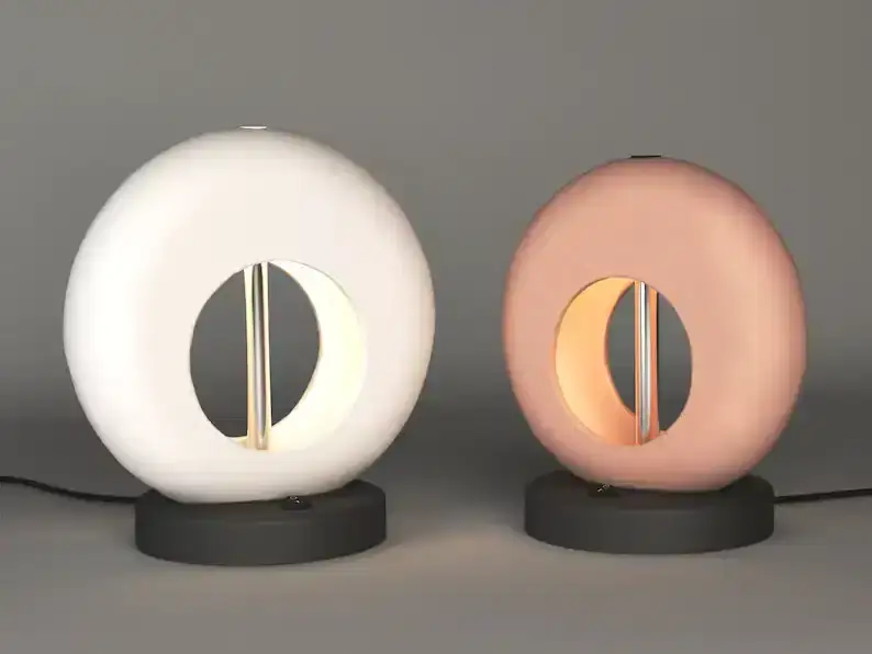 Thumbnail: Ceramic & Wood Table lamp - Torus