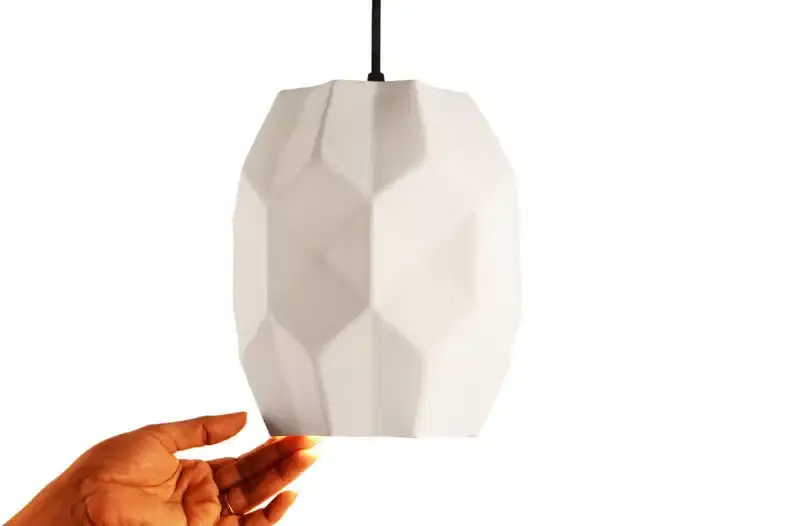 Thumbnail: Ceramic Hanging Pendant Light - Beehive Facet