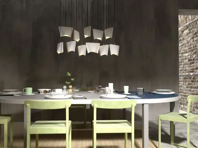 Thumbnail: Ceramic Pendant Chandelier Light - Sachet