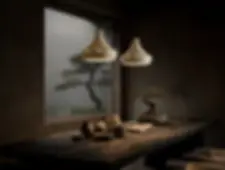 Ceramic Hanging Pendant Light - Farmhouse