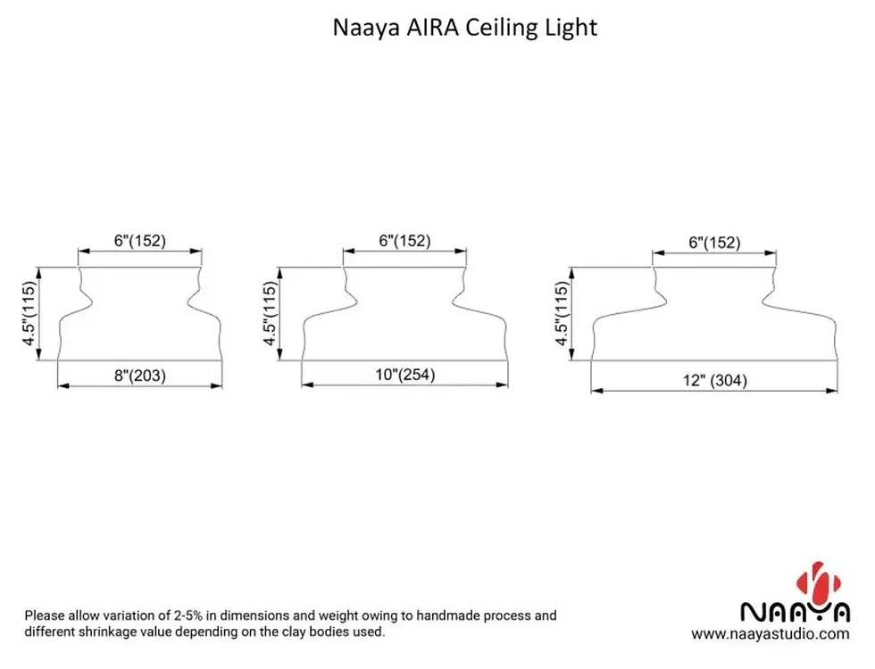 Thumbnail: Ceramic Ceiling Light - Aira