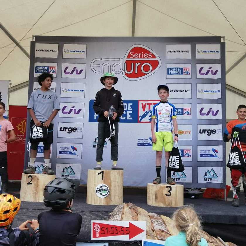 Coupe De France Enduro Enzo Sur Le Podium