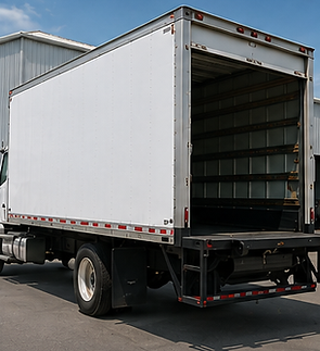 Kenworth box truck body repair for commercial fleet vehicle