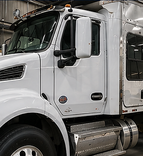 Kenworth truck cab door step and exterior component repair