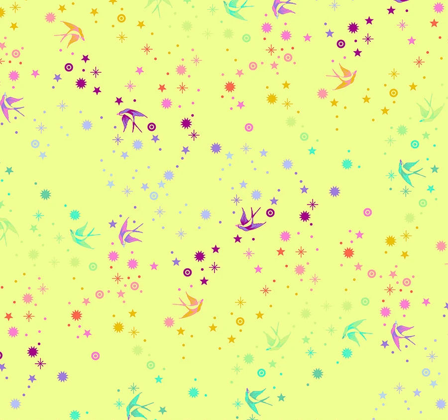 True Colors by Tula Pink: Fairy Dust - Lime