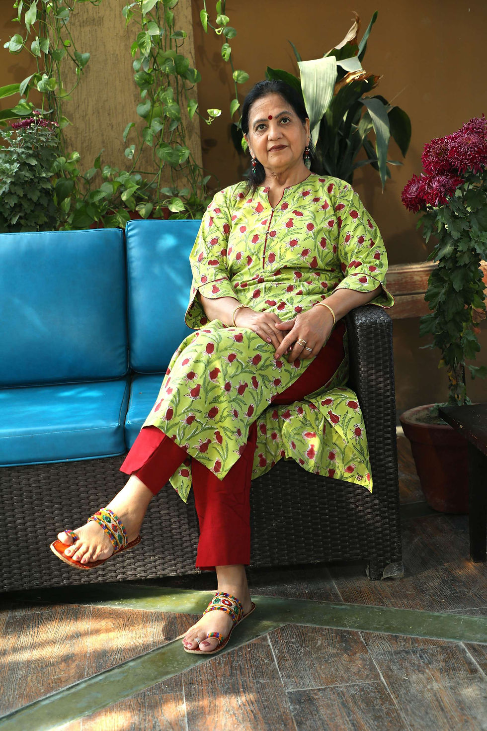 Thumbnail: Tulip handblock kurta