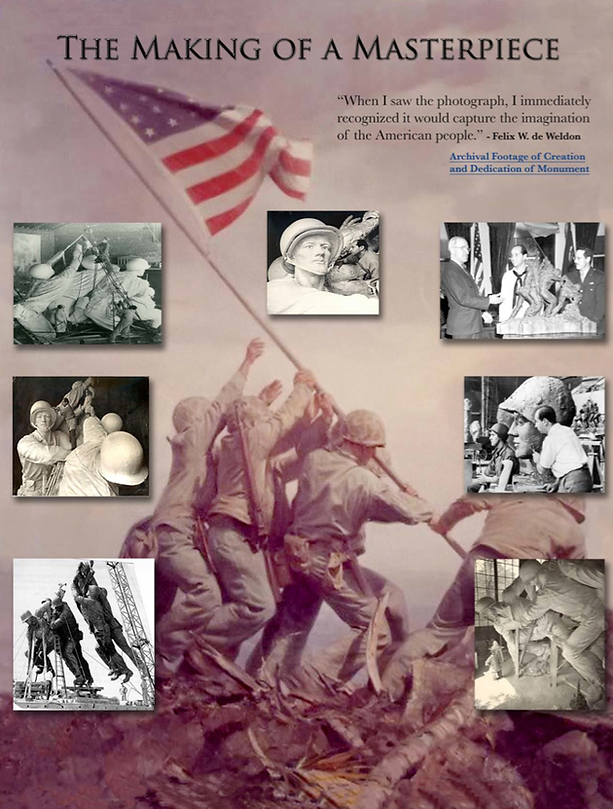 "Felix de Weldon World Renowned Sculptor Marine Corps Memorial"
