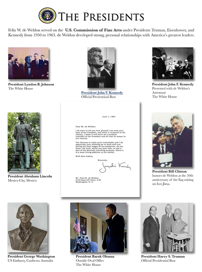 "Felix de Weldon World Renowned Sculptor Marine Corps Memorial"