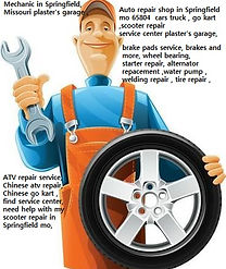 Auto repair shop plaster's garage.
